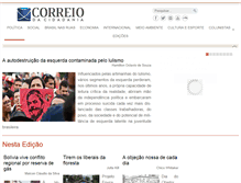 Tablet Screenshot of correiocidadania.com.br